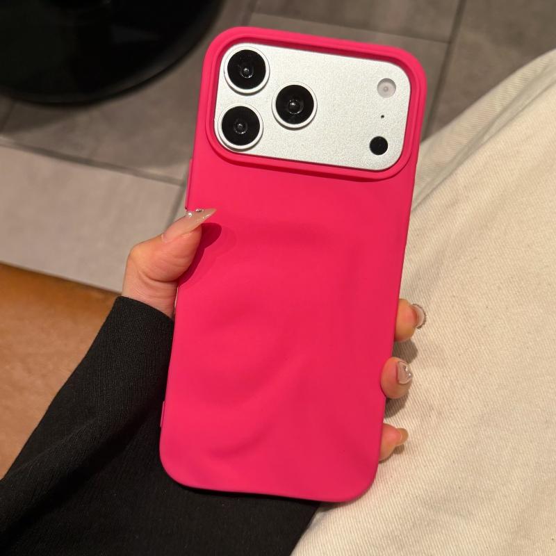 

Luxury Wavy Jelly Color Matte Glossy Case For iPhone 17 16 15 14 13 12 Pro Max 11 Shockproof Plating Armor Water Ripples Cover iPhone 15