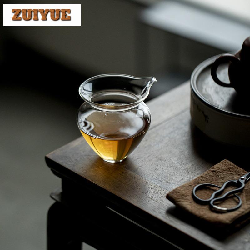 High Borosilicate Glass Thickened Tea Pitcher Tea Divider Cha Hai Dispenser Justice Cup Fair Mug Teaware Decoration Accessories