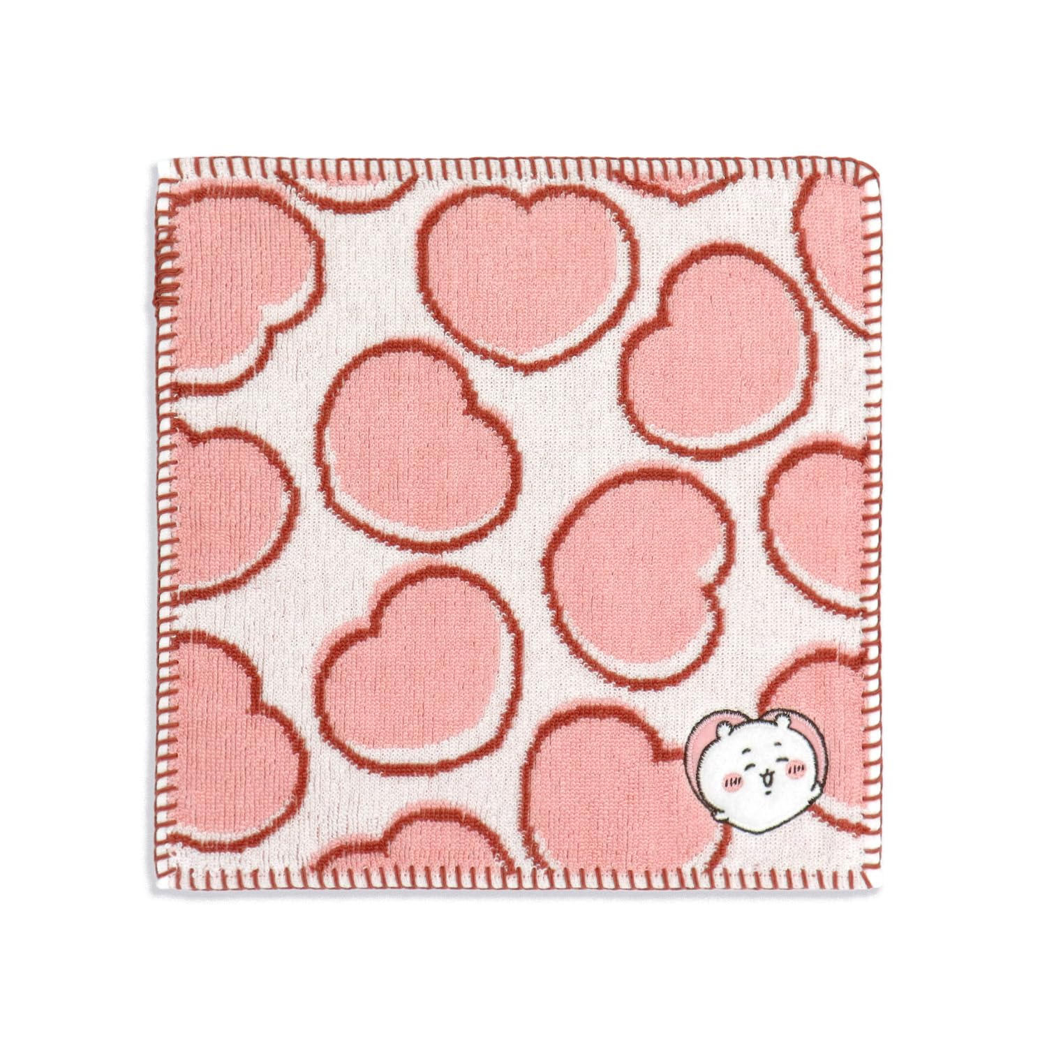 

Chiikawa Heart Towel Pink 25 x 25 cm Handkerchief, Pile, 41-1170080, Approx. розовый