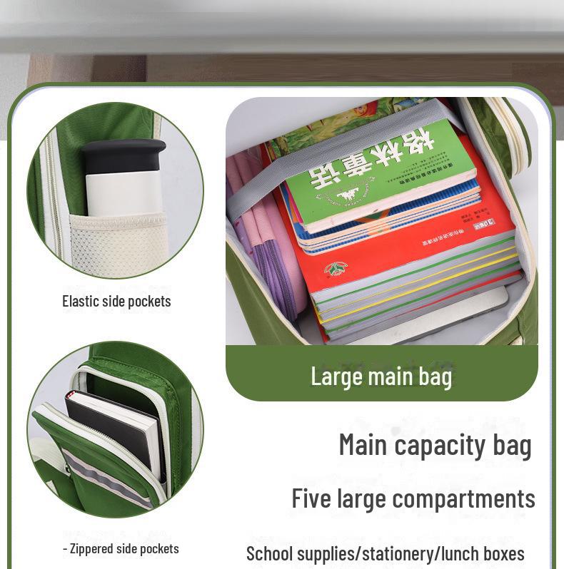 Cloud Schoolbag: Large Capacity, Lightweight Backpack for Grade 1-6 Boys & Girls