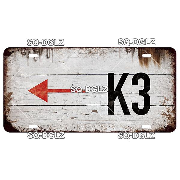 SQ-DGLZ Paris Bangde Road 15x30cm Plate Warning Tin Sign State Wall Decoration Metal Sign Home Decor Painting Plaques Art Poster