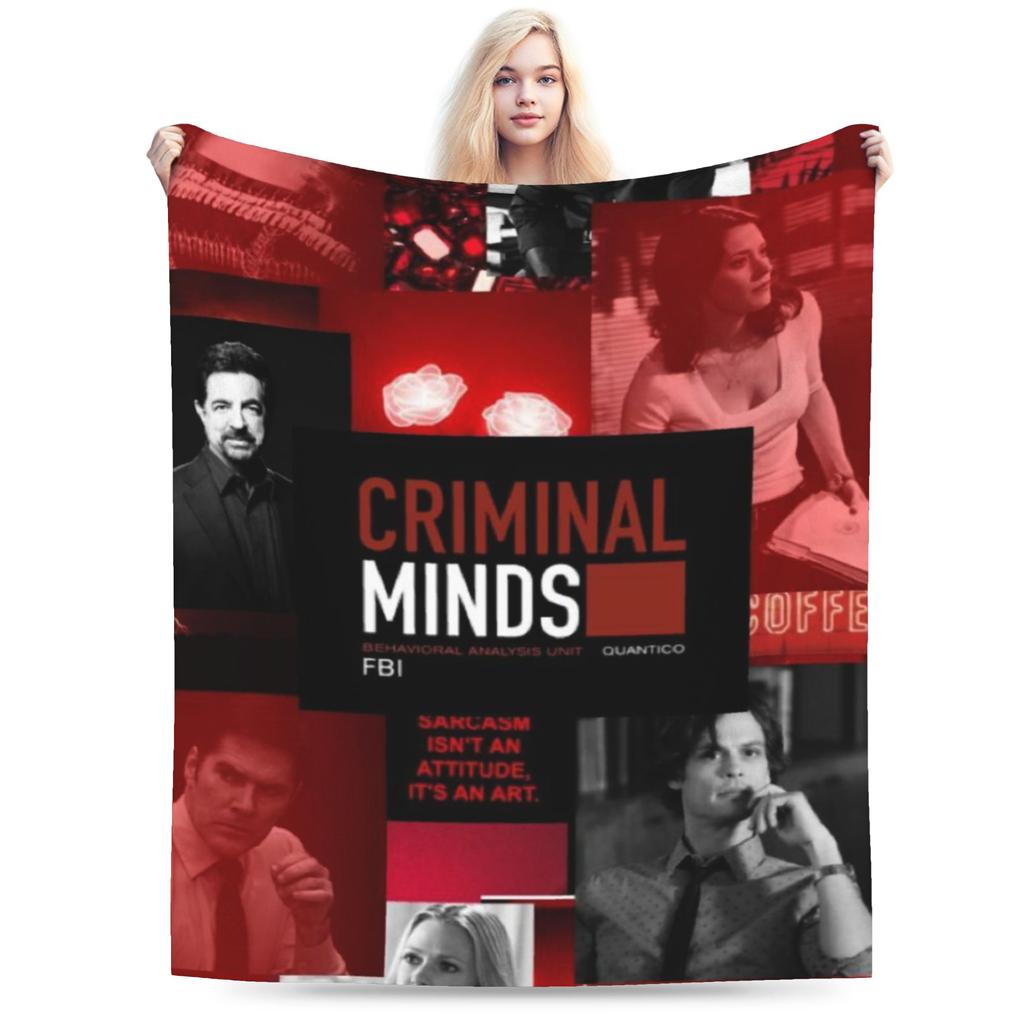 Cozy Criminal Minds Spencer Reid Blanket Stuff Sofa Decorative Throws And Blankets Lightweight Flannel for Bedroom