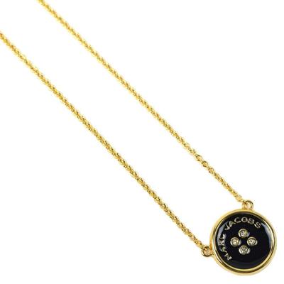 Used Necklace Pendant Women's Accessories Button Enamel Gold Black MARC JACOBS GOLD/BLACK 2R4JNC001J38-972