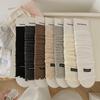 Solid Color Summer Thin Breathable Leg Warmers Japanese Simple Long Knee High Socks Women Elegant Leg Warmers Trendy Calf Socks