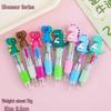Cartoon Four-Color Ballpoint Pen - Cute Mini Oil Pen for Elementary Students, Learning Stationery, School Rewards, and Gifts