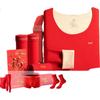 Gift Box Red Thermal Underwear Set for Men - Year of the Horse Cashmere and German Velvet Autumn Clothes