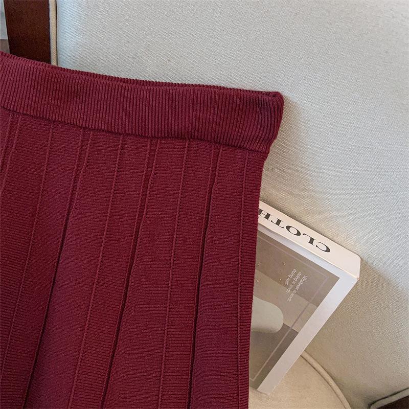 Plus-Size A-Line Sweater Skirt for Women - Slimming, Long, and Loose Fit