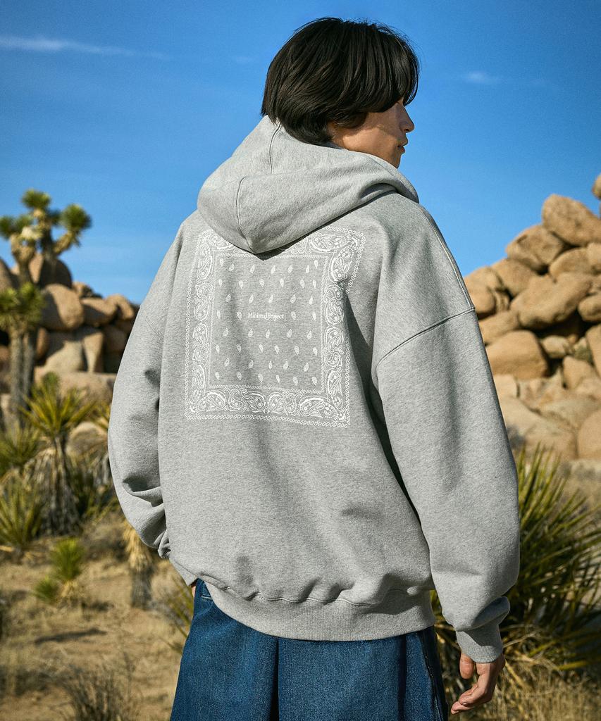 Minimalproject Paisley Zip-Up Hoodie Mzt115 / 3 Colors