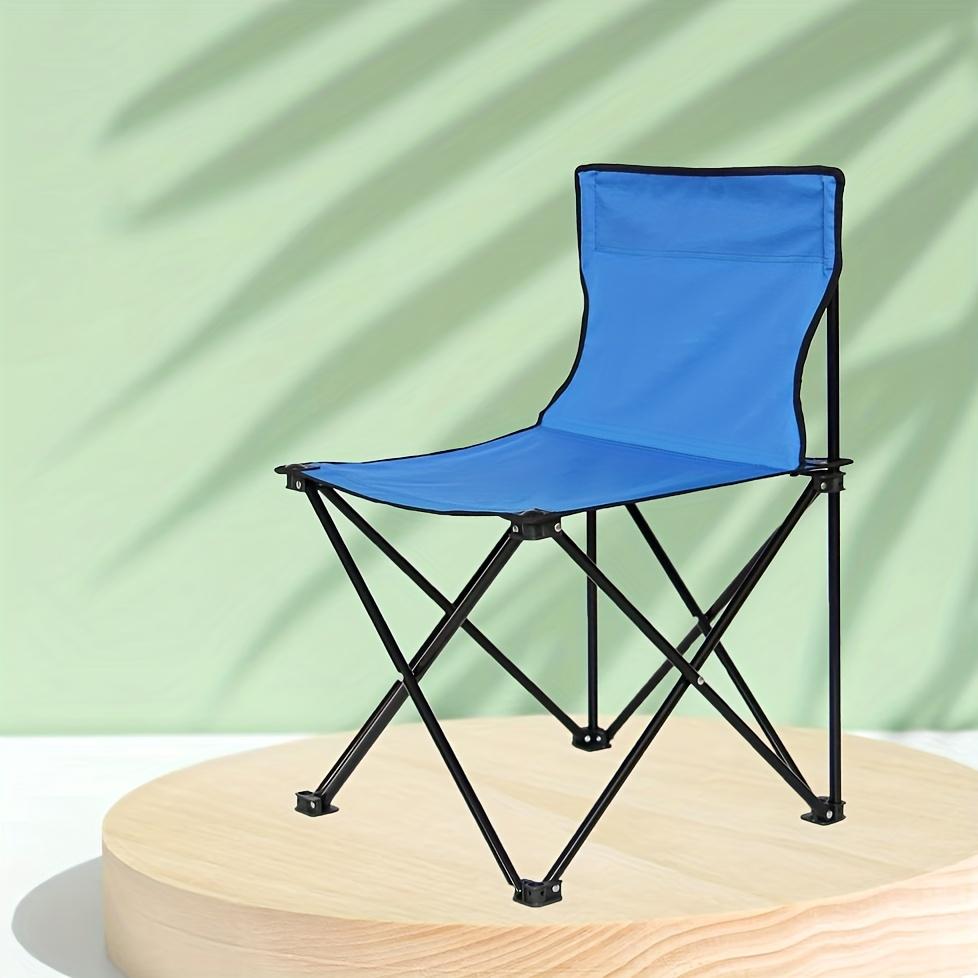1PC Πτυσσόμενη καρέκλα εξωτερικού χώρου, υφασμάτινη πλάτη για κάμπινγκ και ψάρεμα Ενσωματωμένη καρέκλα παραλίας Φορητή καρέκλα ψαρέματος Τέχνη Φοιτητής Σκίτσο Πτυσσόμενη καρέκλα