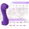 2-in-1 Sucking Vibrator with Tongue Licking 10 Modes Vagina Clitoris Stimulator Oral Sucker Erotic Sexy Sex Toy for Women
