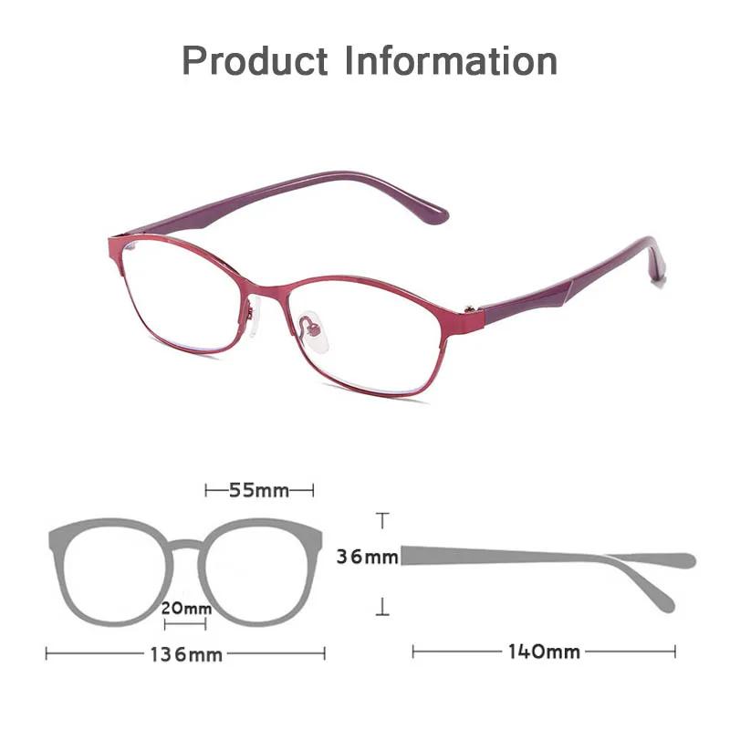 Women Vintage Reading Glasses Blue Light Blocking Far Sight Computer Glass Prescription Eyewear Diopter 0 To +4 0