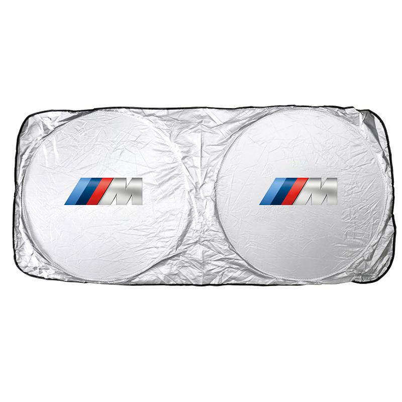DKHN5 Car Windshield Sunshade Foldable UV Block Heat Shield Protector For BMW X1 X2 X3 X5 X4 X6 X7 G30 G20 G32 G11 G12 F40 F30 Sticker