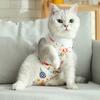 Cat Weaning Suit Cartoon Pattern Anti-licking Skin-friendly Pet Cats Surgical Recovery Suit Pet Supplies