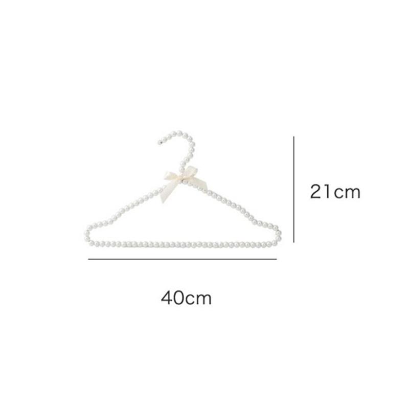 White Pearl Hanger Wedding Dress Hanger Lovely Girl Baby Princess Dress Bow Storage Hanger Dormitory Balcony Clothes Drying Rack