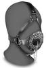 Open Stopper Black Muzzle Gag - Ouch! Xtreme - BDSM Gags