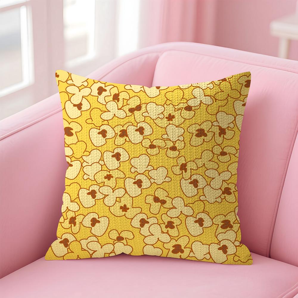 Classic Popcorn Pattern Cushion Cover Comfort Sofa Bed Silky Elegant Invisible Zipper Decorative Holiday Gifts