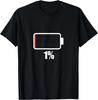 Akku 1% 1 verbleibend_ Akku leer T-Shirt Akku niedrig TeeGeschenk Unisex T-Shirt