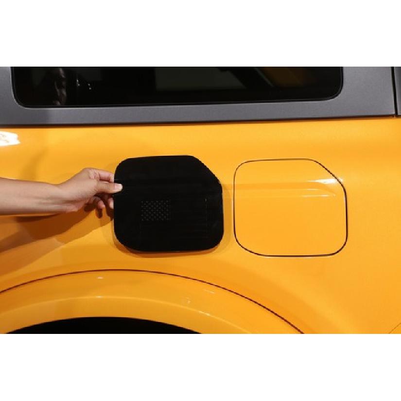 Glossy Black Door Fuel Tank Gas Cap Decor Cover Trim For Ford Bronco -2025