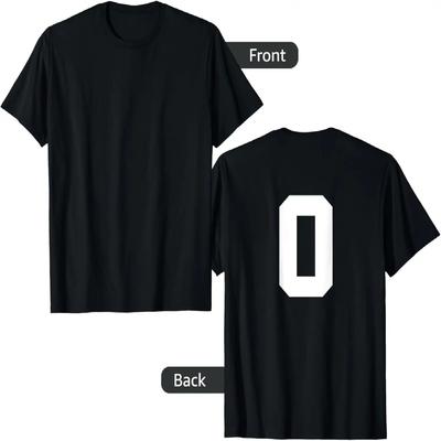 Number 0 (Prints On the Back) Team Jersey T-Shirt