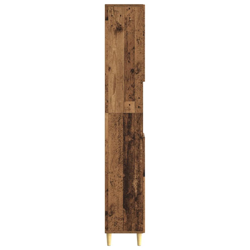Bathroom Cabinet with Open Shelf ARNHEM Reclaimed Wood