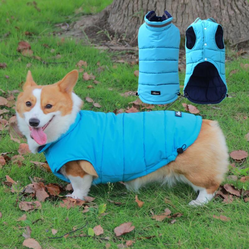 Pet Winter Vest Small To Large Dogs Warm Puffer Ins Style Cotton Jacket Schnauzer Corgi Teddy Bichon French Bulldog