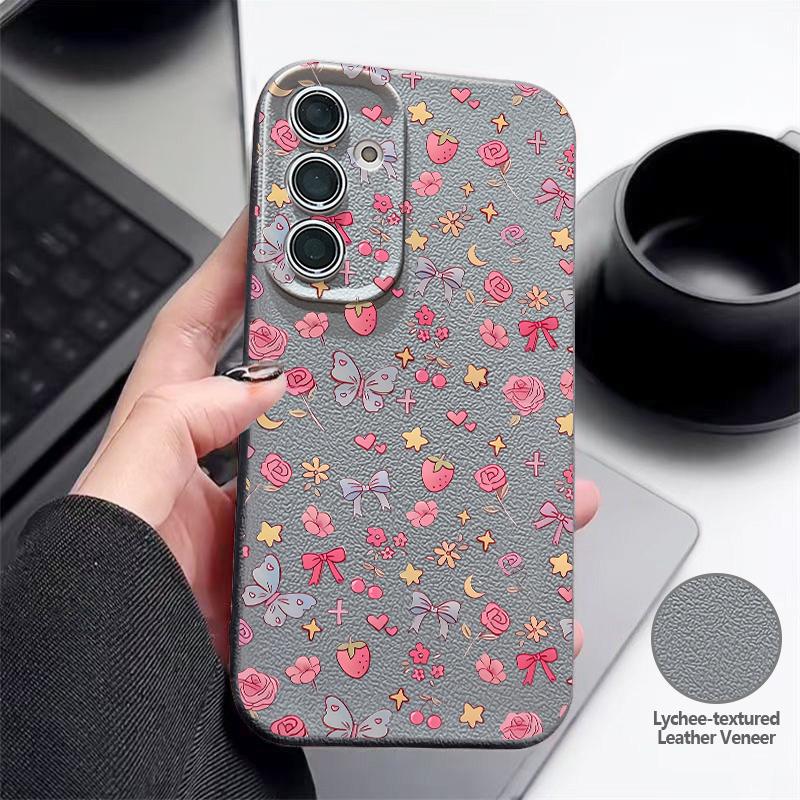 Bowknots Print Phone Case For Samsung A18 A57 A37 A17 A56 A36 A26 A16 A55 A35 A25 A15 A54 S21 FE S22 S23 S24 Plus S25 S26 Ultra Silicone Cover