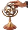 Handgefertigter Messing-Armillarsphären-Globus – Himmlisches Astrologie-Dekorstück
