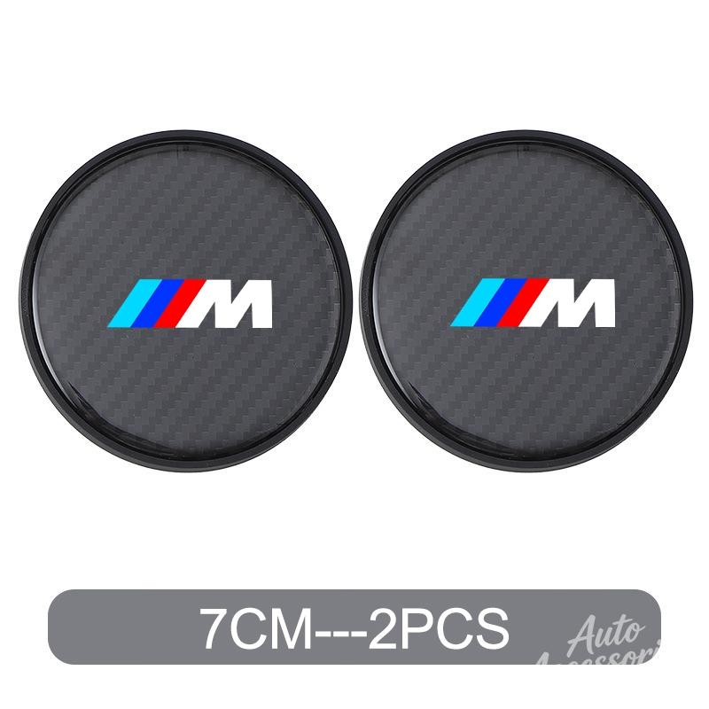 Car Water Coaster Cup Carbon Fiber PVC Coaster Mat Non-slip Accessory For BMW E93 F10 F20 F30 F40 F15 F25 F26 F31 F49 F86 M3 M5
