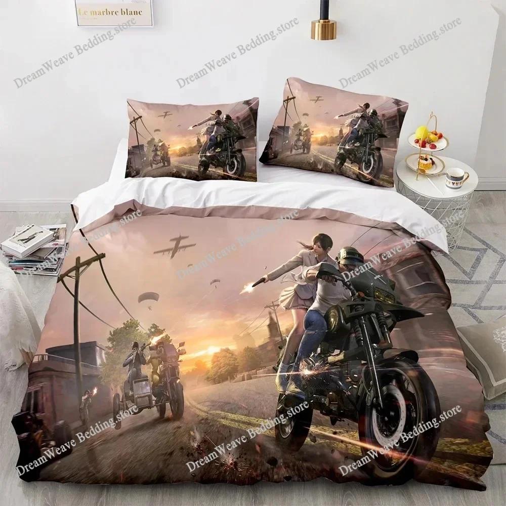 PUBG Bedding Set Single Twin Full Queen King Size Bed Set Adult Kid Bedroom Duvet Cover Sets 3D Print Game Bed Sheet Set