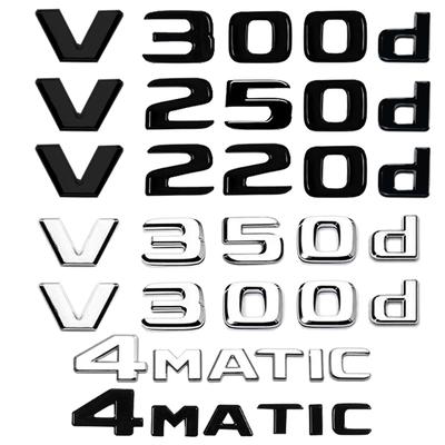 Název kufru auta Písmena Logo Znak Odznak Samolepka Pro Mercedes Benz Třída V W447 V250d V300d V350d V220d 4MATIC Příslušenství