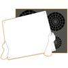 Protège plaque de cuisson - Pebbly Kitchen - 57 x 50 cm - Noir - Accessoires de cuisine