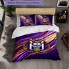 Biancheria da Letto a Tema FC Anderlecht Set 3 Pezzi Copripiumino Biancheria da Letto Decorativa Per Stanza Adolescenti Decorazione Casa