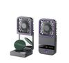 Portable Dual-Use Mini Folding Fan: USB Rechargeable, Handheld, Desktop, Neck Hanging, Travel & Office