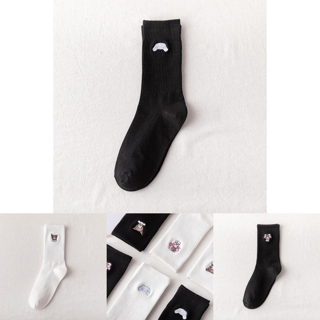 Niedliche Herbst Winter Damen Baumwolle Cartoon Anime Mittelhohe Socken Für Paare