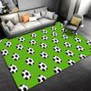 Green Carpet with Soccer Ball Pattern for Living Room Decoration Suitable for use as an anti-slip for living room bedroom sofas