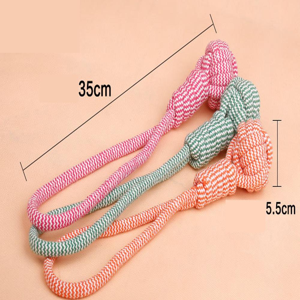 Manufacturer Custom Logo Bite Resistance Green Durable Ball Pet Dog Rope Toys Set