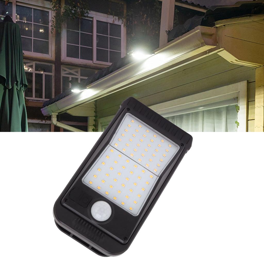 1 PC USB Solar Clip Lamp With Built in Battery USB Human Body Induction 72 Led Light for Outdoor Courtyard Garden Terrace