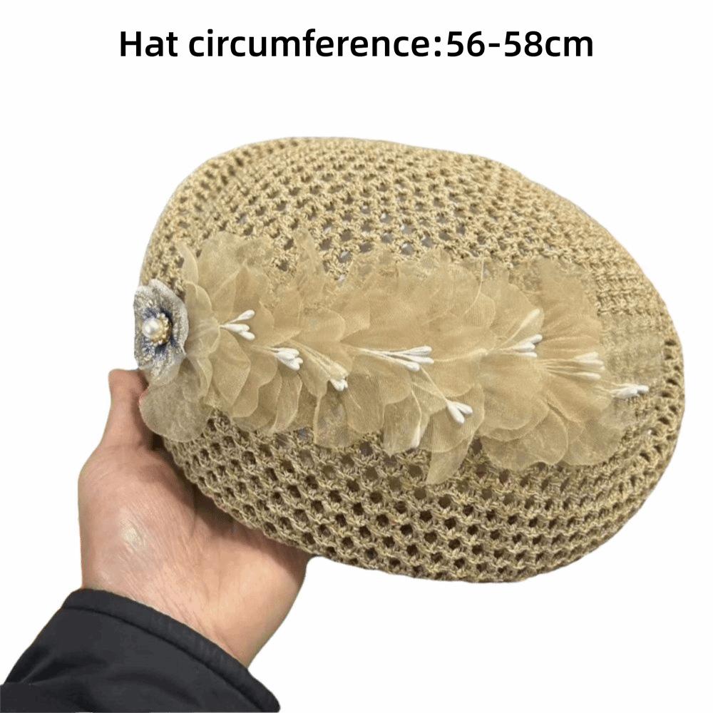 Versatile Beret Hat Hollow-Out Painter Hat Fashion Artist Hat  for Women