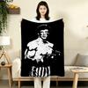 1PC Rocky Patterned Flannel Blanket Suitable For All Seasons For Home Decor Warmth And Comfort Gifts Holiday Present