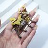 Blucome Handmade Arcylic Flower Cattle Brooches Women Bull Ox Animal New Year Party Brooch Pins Gifts Wholesale