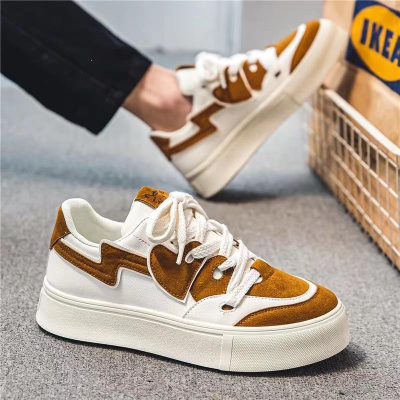 Mode Herren Freizeit-Sneakers Plateau Personalisiertes Design Sport Laufschuhe Skateboard Flats Sneakers Gemischte Farben Schuhe für Herren