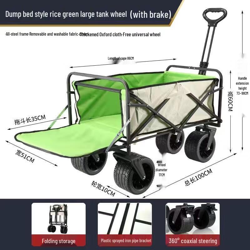 Foldable Outdoor Camping Utility Wagon
