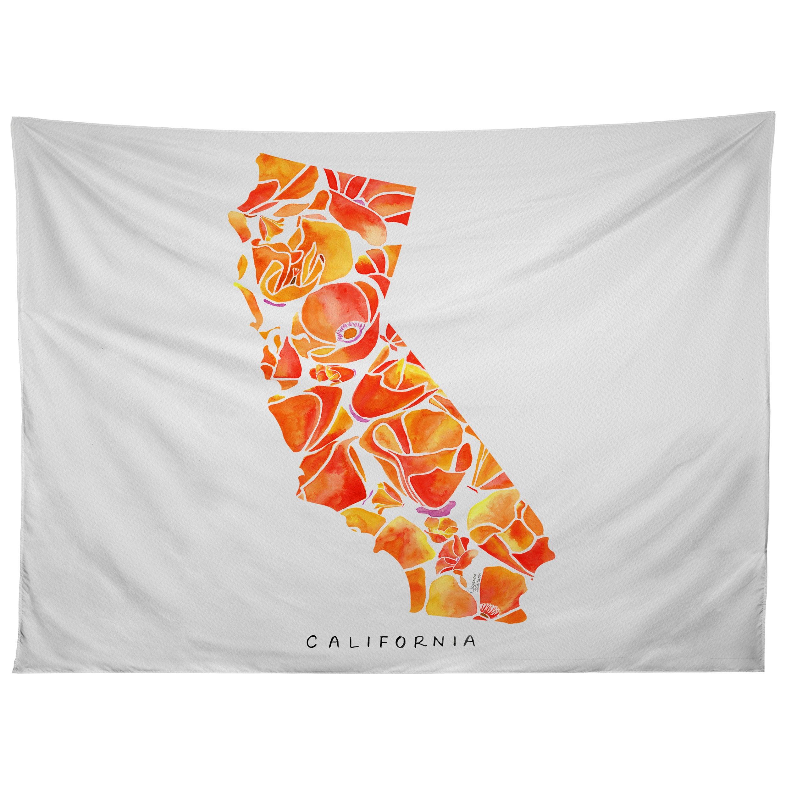CALIFORNIA POPPIES I tapestry 75x100