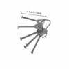 Stainless Steel Master Keys Lock Installation Durable Skeleton Lock Hook Warded Pick Sturdy Rust-proof Open Doors Key Set