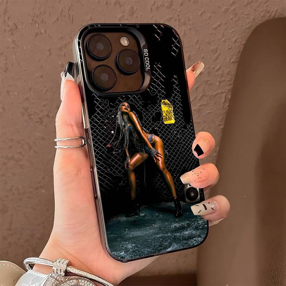 singer A-anitta funk generation phone case for iPhone 17 17Air 16 15 14 13 12 11 Pro Max Plus Colorful Silver