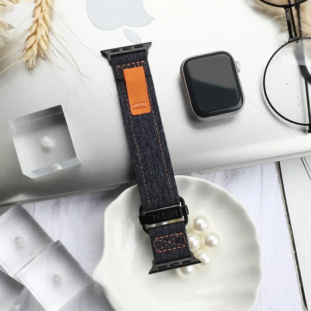 Sport Band For Apple Watch Ultra 2 10 9 8 7 6 SE 5 4 Outdoor Nylon Bracelet Strap For iWatch 38mm 40mm 41mm 42mm 45mm 46mm 49mm