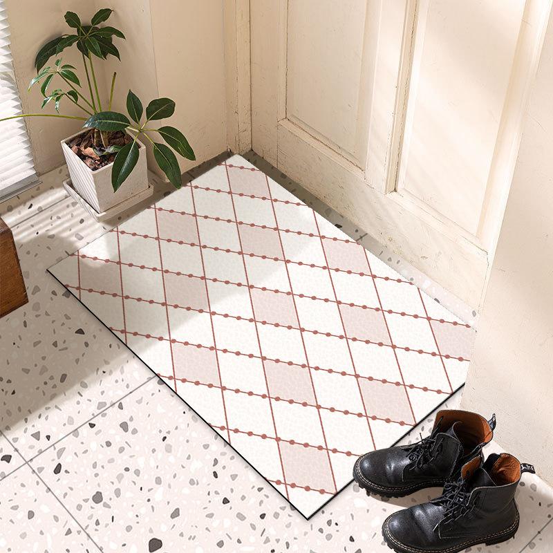 Kitchen Non-slip Mat Simple Absorbent Oil Absorbent Long Anti-dirty Foot Mat Entry Bathroom Bathroom Door Anti-fall