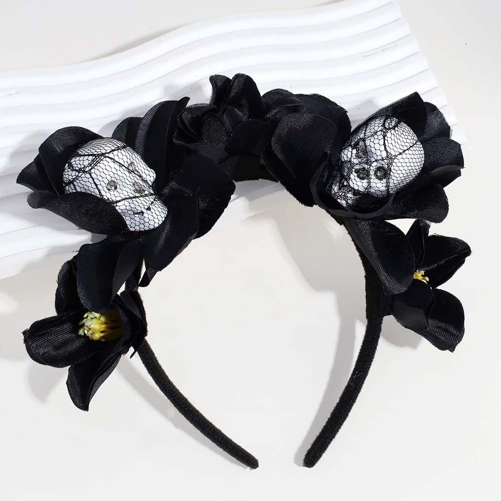Rose Flower Crown Halloween Headband Halo Crown Headwear Halloween Flower Hairbands  Kids/Children