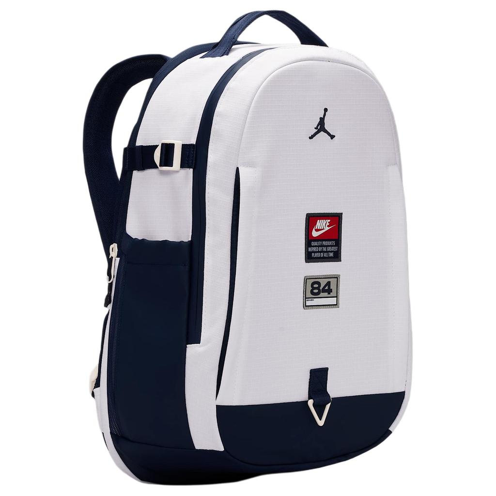 Jordan Zipper Closure Polyester Backpack Men Backpacks White IW1540-100