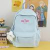Schoolbag Cute Girl Backpack Large Capacity Middle and High School Student School Bag Women's Light Leisure Travel Fashion Versatile Backpack
